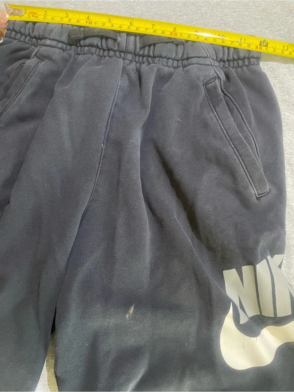 Nike Men’s Black Athletic Shorts with White Swoosh